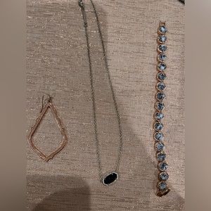 Collection of never been worn Kendra Scott jewelry.